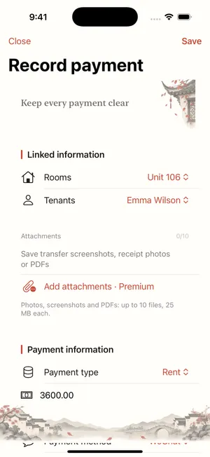 App preview: How do I keep rental payment receipts?